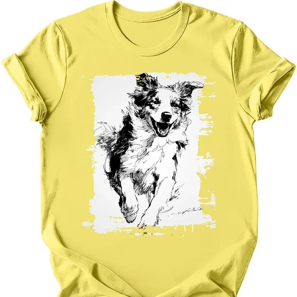 Australian Shepherd - Running Dog T-Shirt
