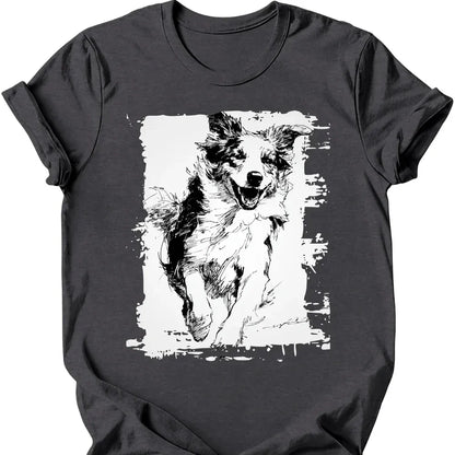 Australian Shepherd - Running Dog T-Shirt