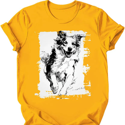 Australian Shepherd - Running Dog T-Shirt
