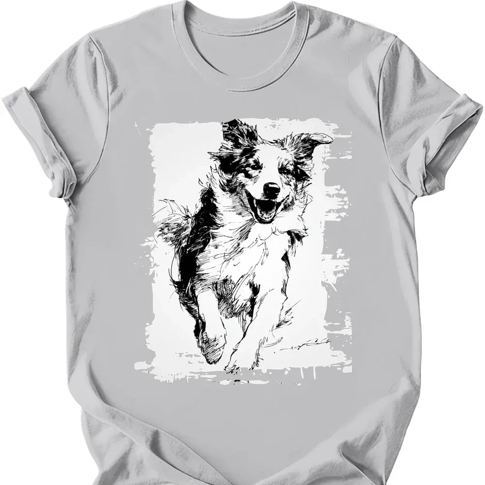 Australian Shepherd - Running Dog T-Shirt