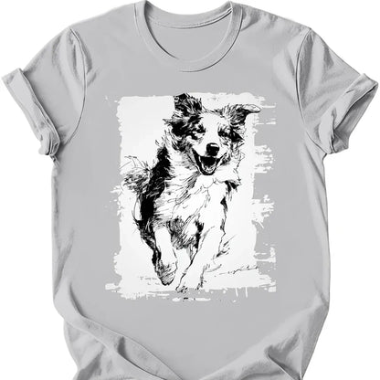 Australian Shepherd - Running Dog T-Shirt