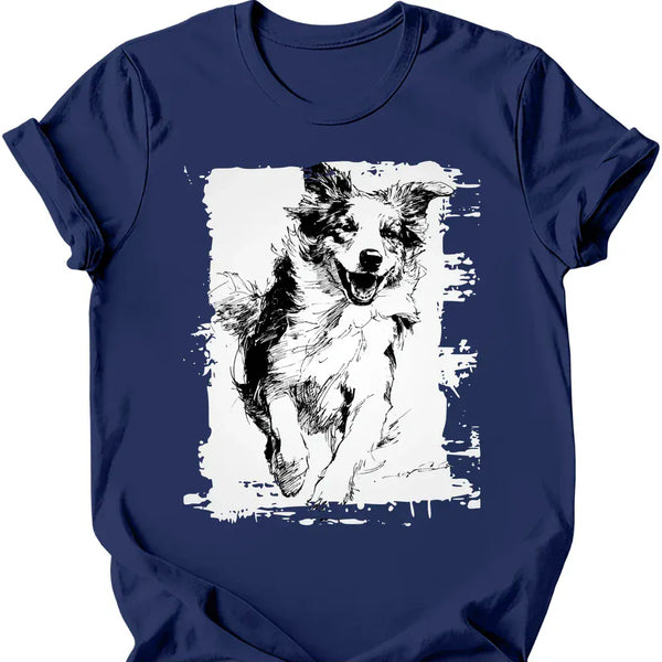 Australian Shepherd - Running Dog T-Shirt
