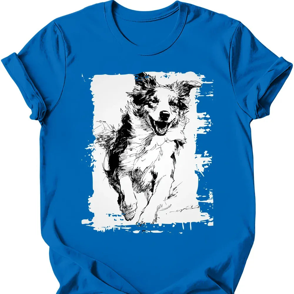 Australian Shepherd - Running Dog T-Shirt