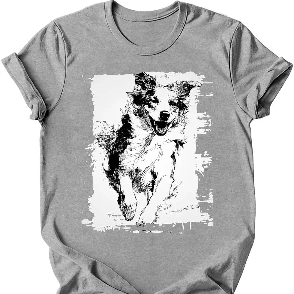 Australian Shepherd - Running Dog T-Shirt