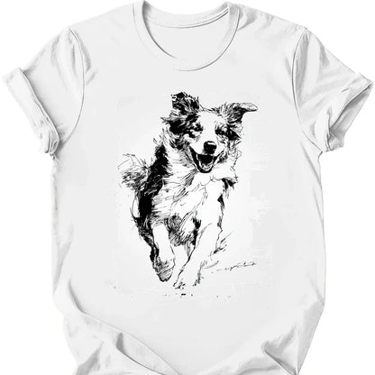 Australian Shepherd - Running Dog T-Shirt