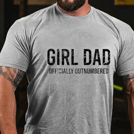 Girl Dad Officially Outnumbered Graphic T-Shirt