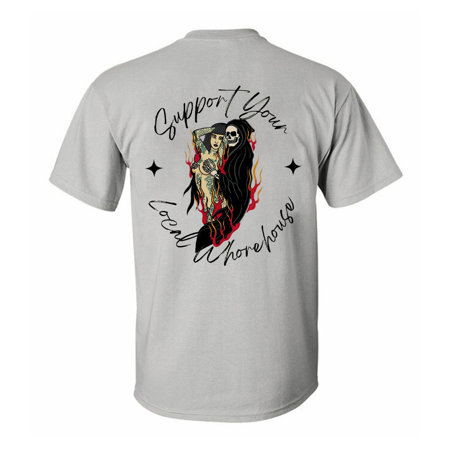 Support Your Local Whorehouse Printed Men's T-shirt