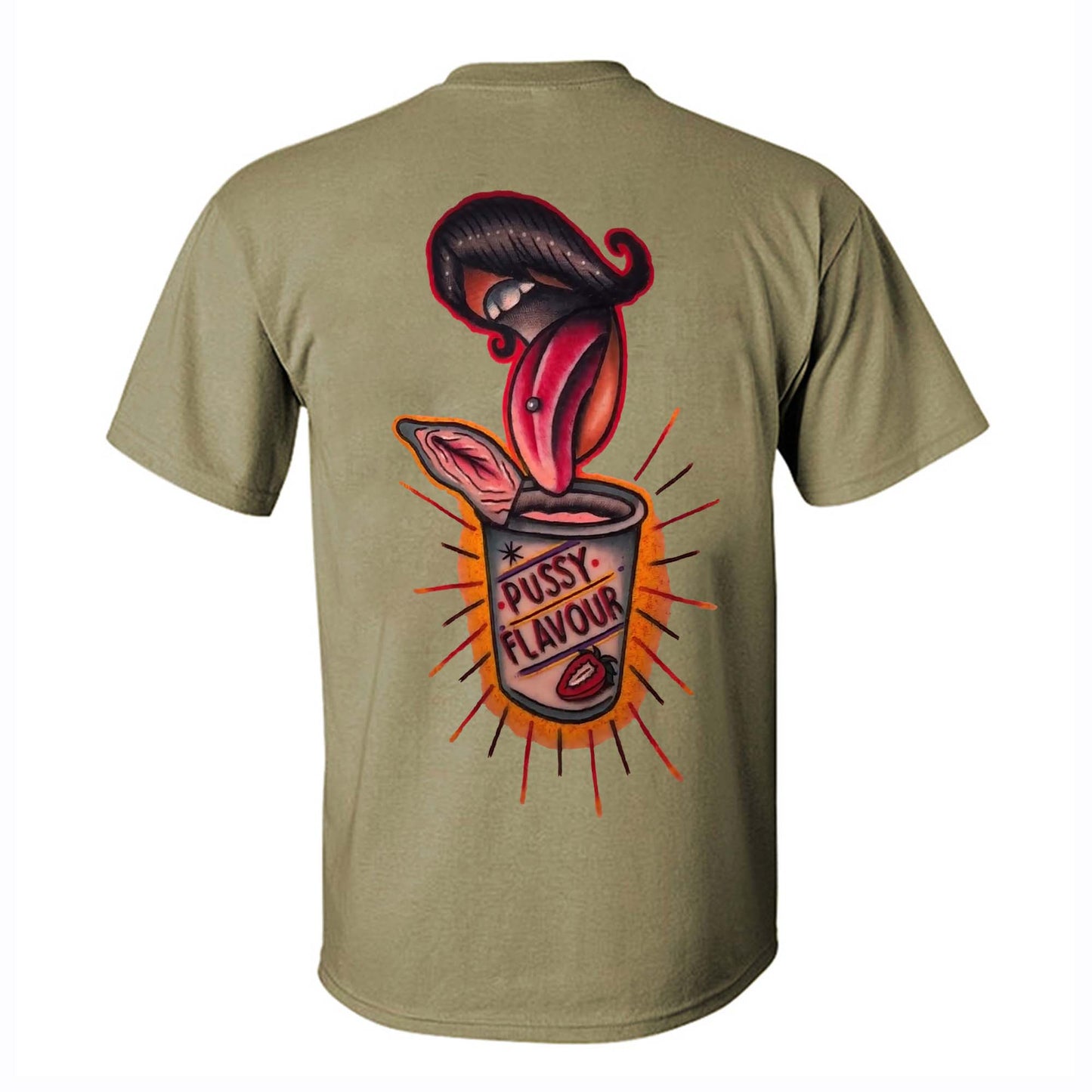 Pussy Flavour Printed Men's T-shirt