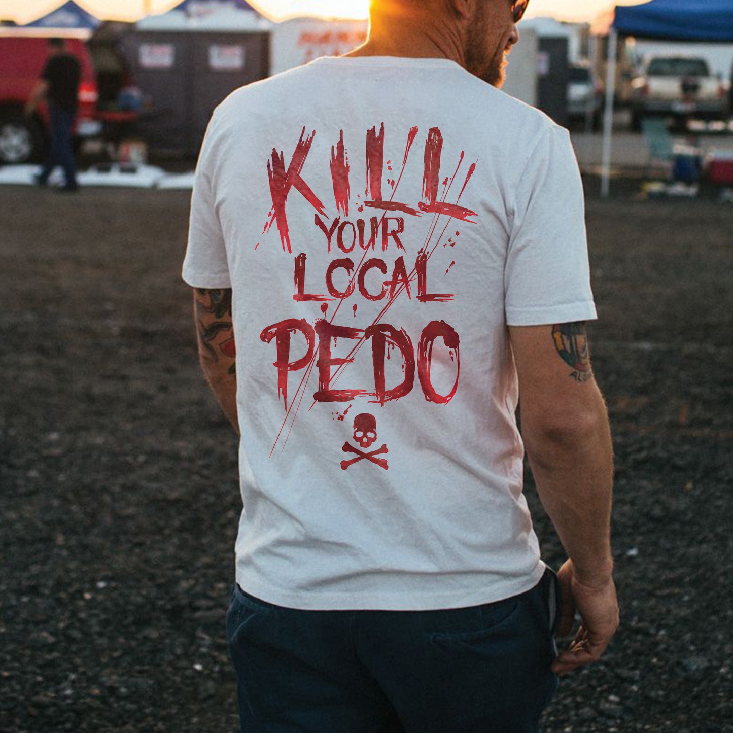Kill Your Local PEDO Printed Men's T-shirt