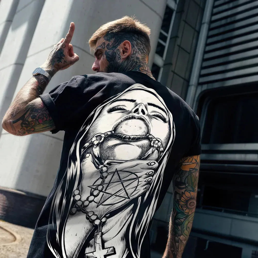 Evil Nun Printed Men's T-shirt