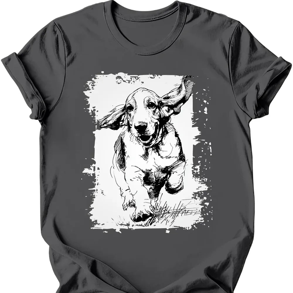 Basset Hound - Running Dog T-Shirt Main image