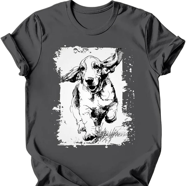 Basset Hound - Running Dog T-Shirt