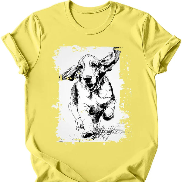 Basset Hound - Running Dog T-Shirt