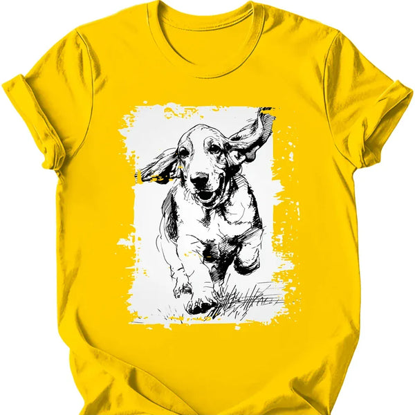 Basset Hound - Running Dog T-Shirt