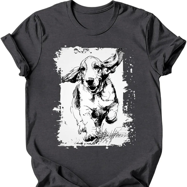 Basset Hound - Running Dog T-Shirt