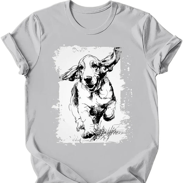 Basset Hound - Running Dog T-Shirt
