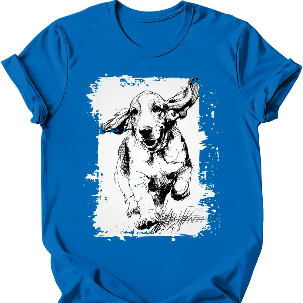 Basset Hound - Running Dog T-Shirt Secondary image