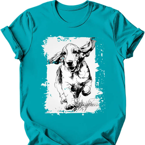 Basset Hound - Running Dog T-Shirt