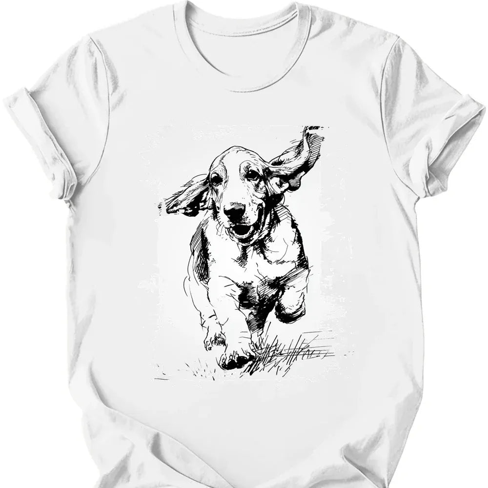 Basset Hound - Running Dog T-Shirt