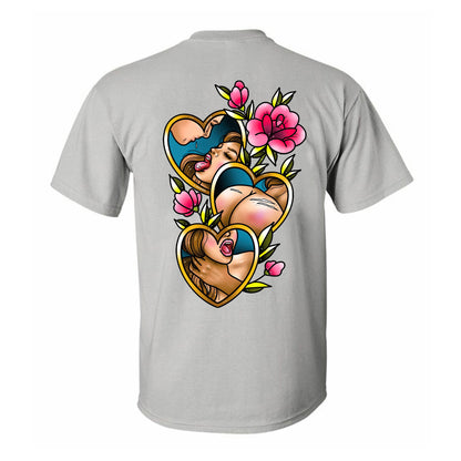Choke Me Up Floral Tattoo Printed Men's T-shirt
