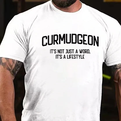 Curmudgeon It's Not Just A Word, It's A Lifestyle Graphic T-Shirt