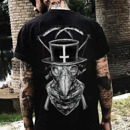 Plague Doctor Printed Men's T-shirt