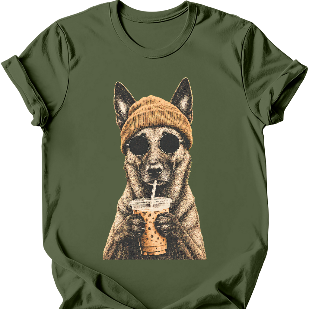 Belgian Malinois - Hipster Dog T-Shirt