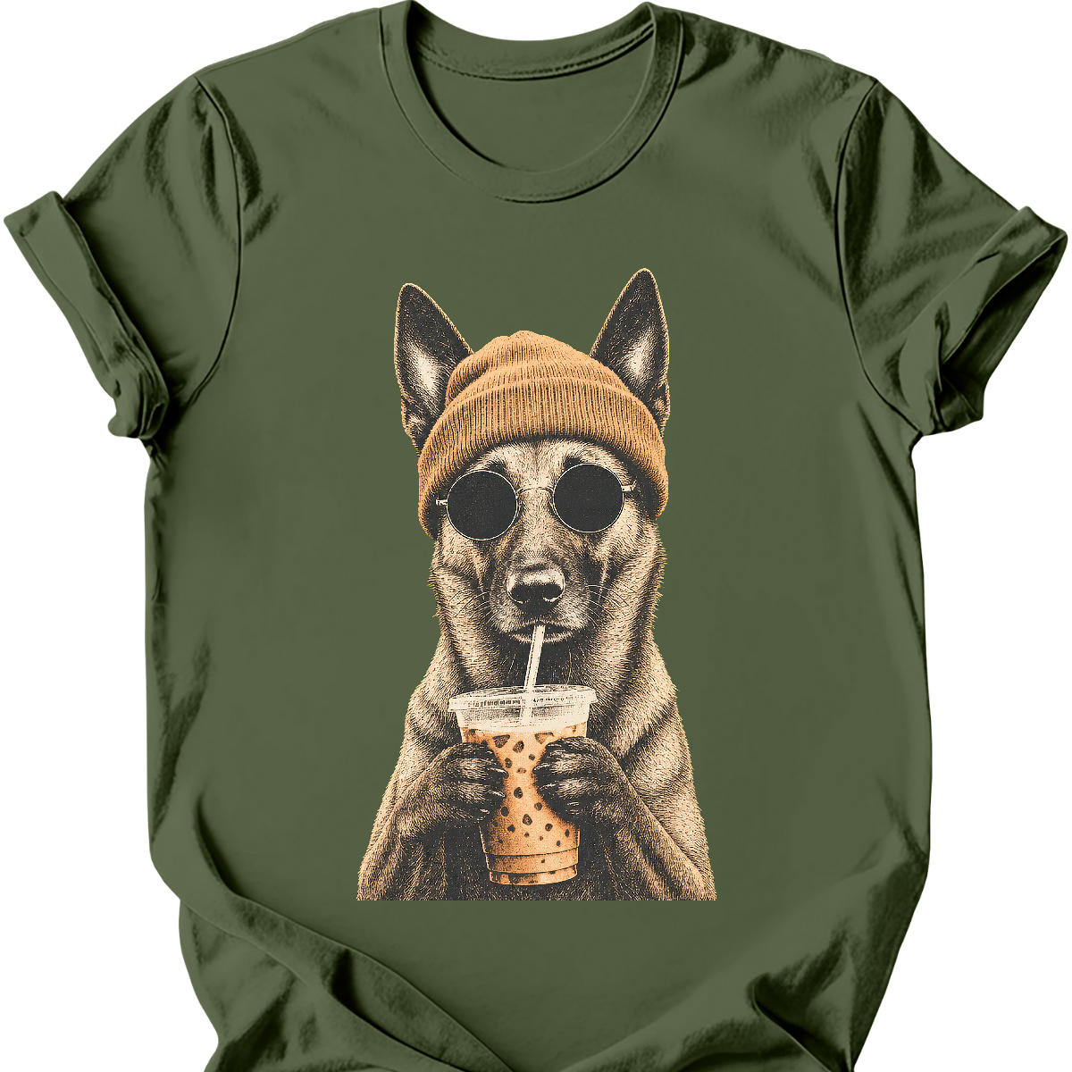 Belgian Malinois - Hipster Dog T-Shirt
