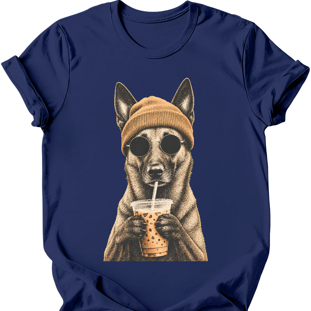 Belgian Malinois - Hipster Dog T-Shirt