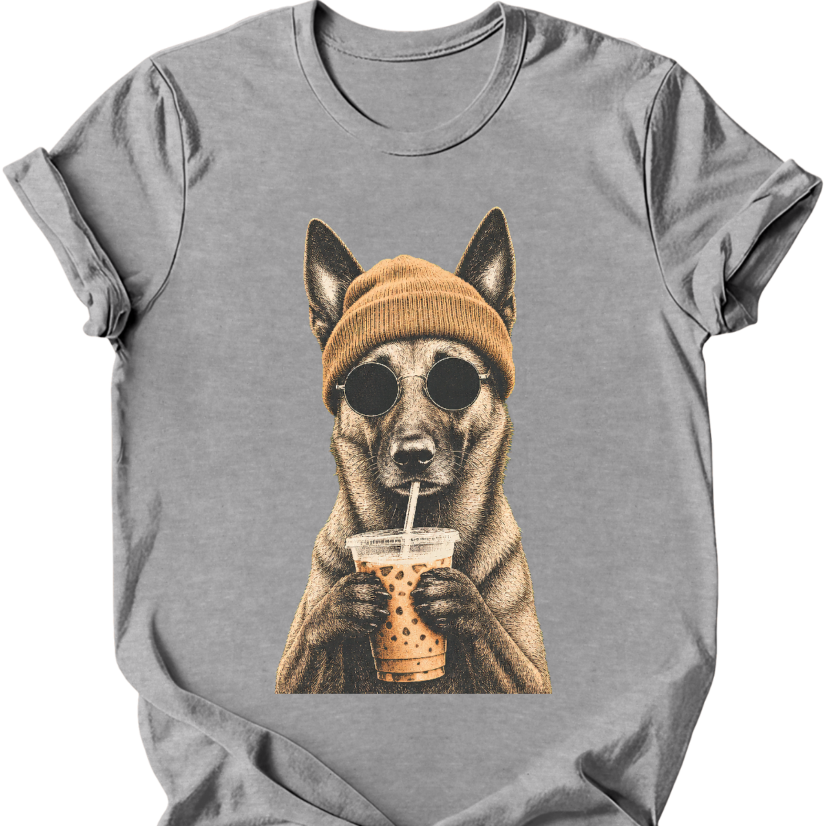 Belgian Malinois - Hipster Dog T-Shirt
