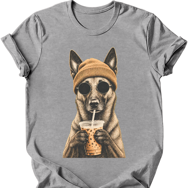 Belgian Malinois - Hipster Dog T-Shirt