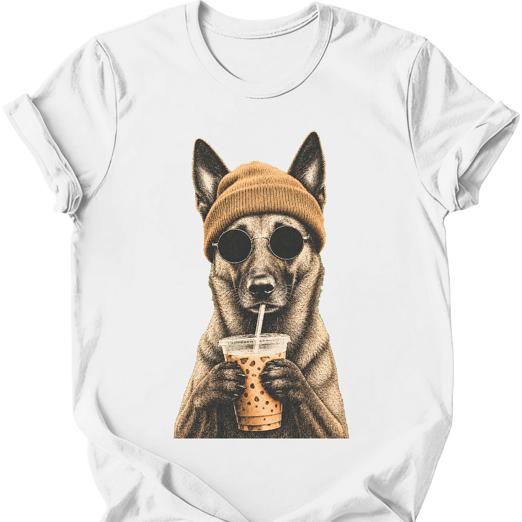 Belgian Malinois - Hipster Dog T-Shirt