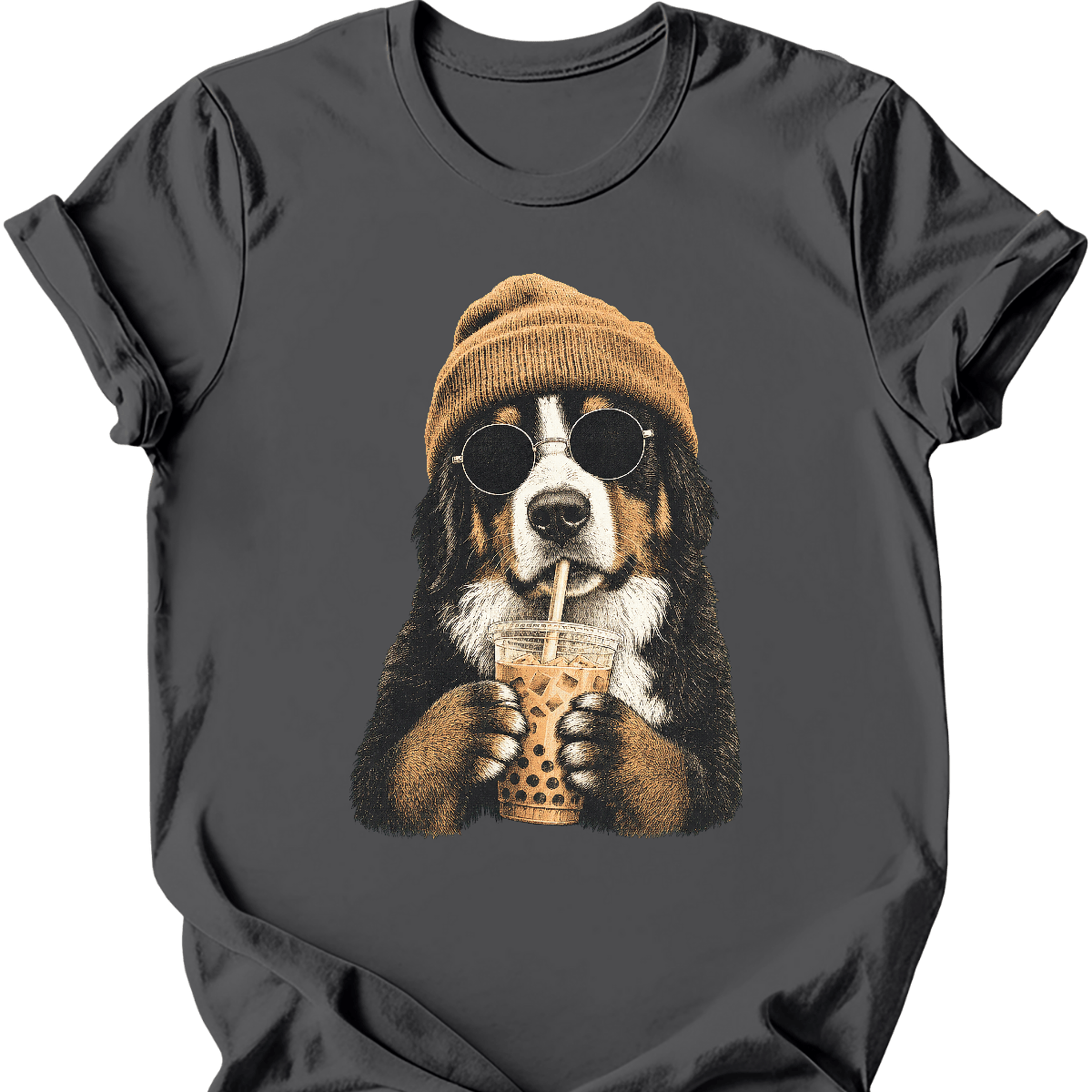 Bernese Mountain Dog - Hipster Dog T-Shirt