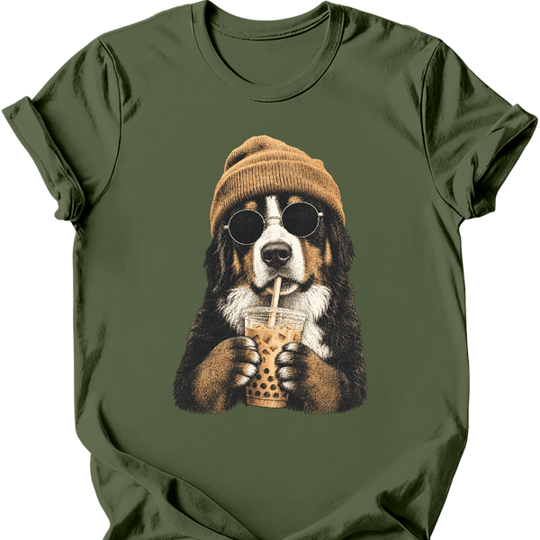 Bernese Mountain Dog - Hipster Dog T-Shirt