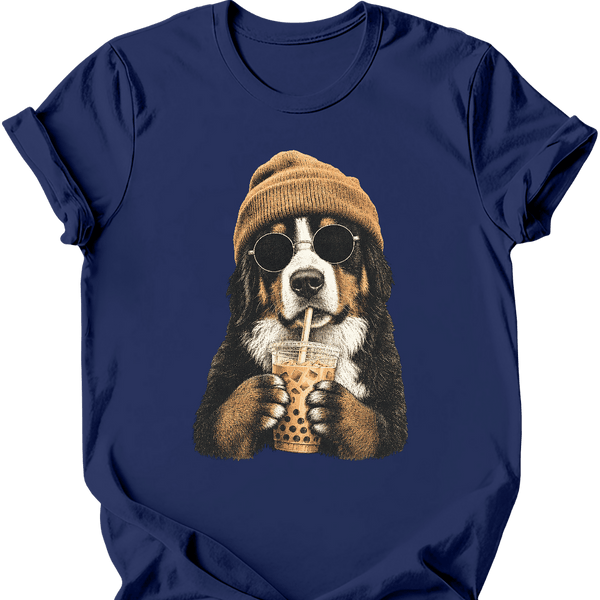 Bernese Mountain Dog - Hipster Dog T-Shirt