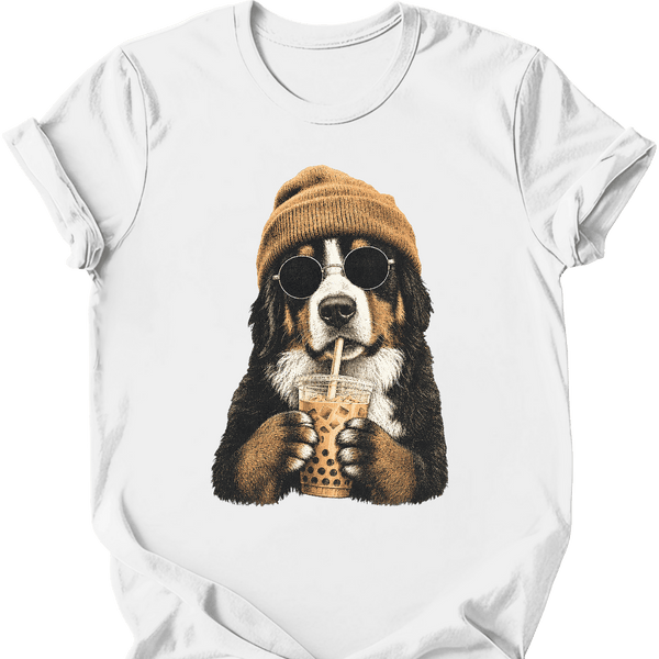 Bernese Mountain Dog - Hipster Dog T-Shirt