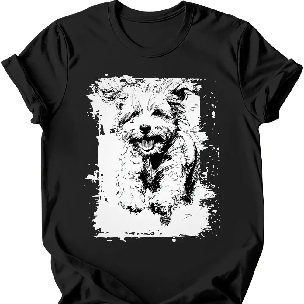 Bichon Frise - Running Dog T-Shirt