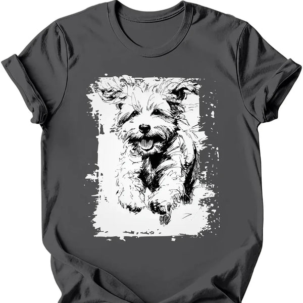 Bichon Frise - Running Dog T-Shirt