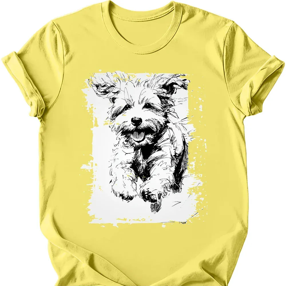 Bichon Frise - Running Dog T-Shirt