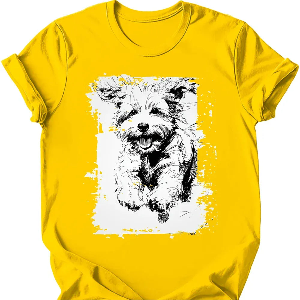 Bichon Frise - Running Dog T-Shirt