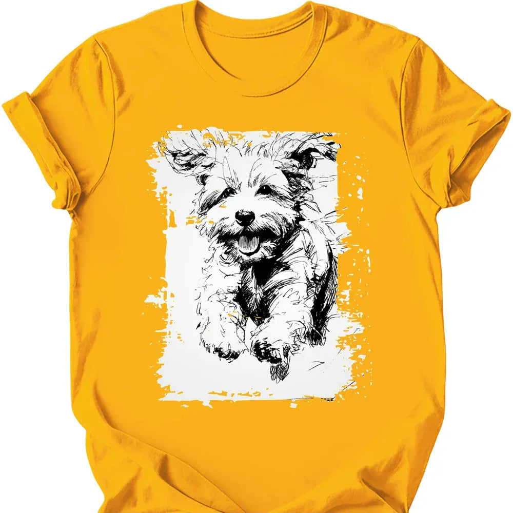 Bichon Frise - Running Dog T-Shirt