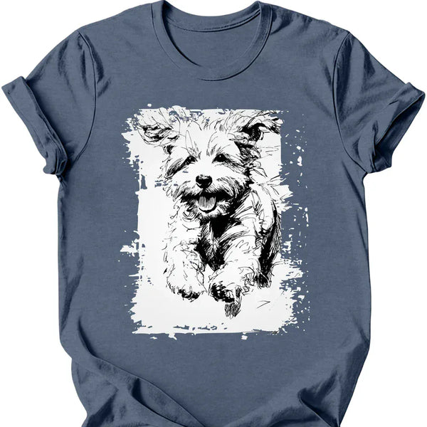 Bichon Frise - Running Dog T-Shirt