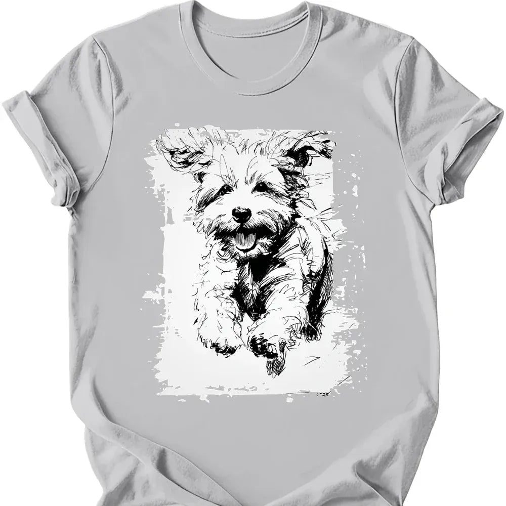 Bichon Frise - Running Dog T-Shirt