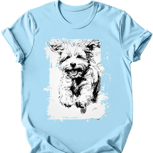 Bichon Frise - Running Dog T-Shirt