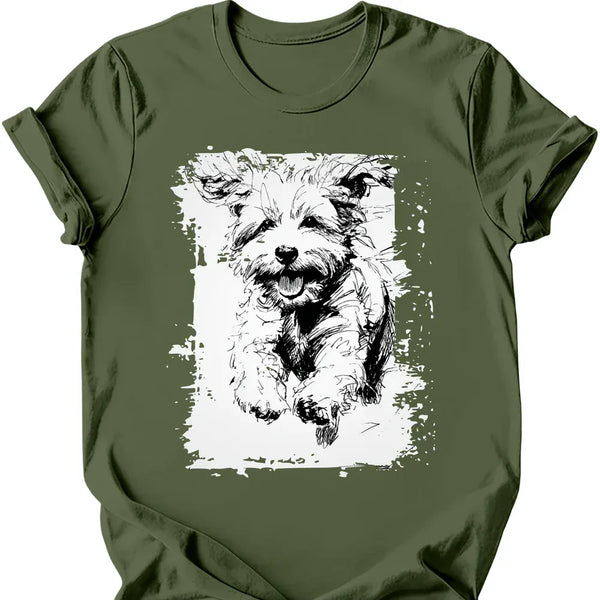Bichon Frise - Running Dog T-Shirt