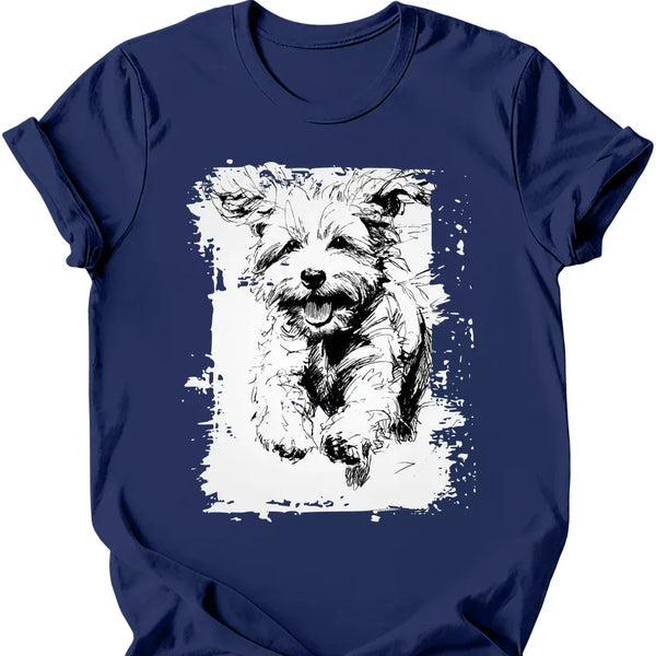 Bichon Frise - Running Dog T-Shirt