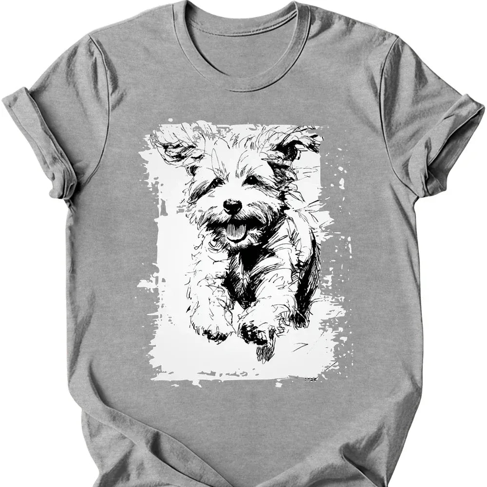 Bichon Frise - Running Dog T-Shirt