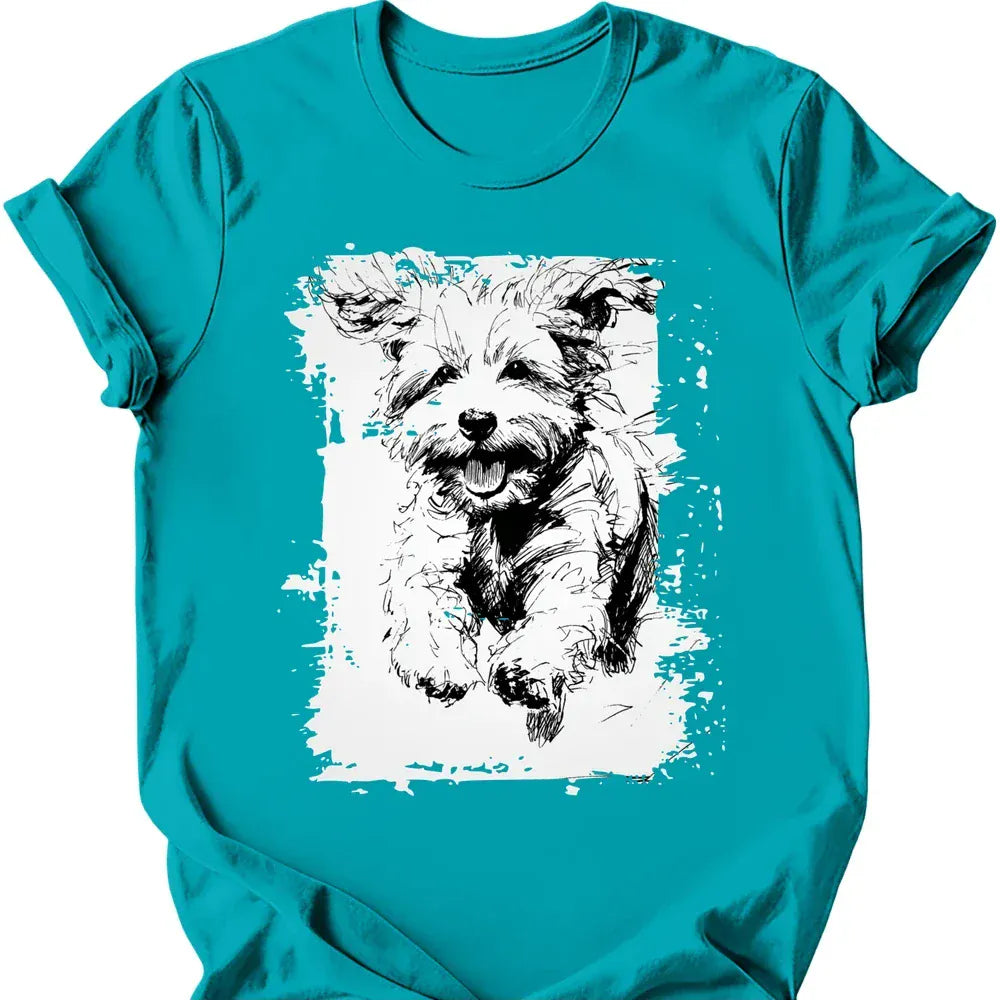 Bichon Frise - Running Dog T-Shirt