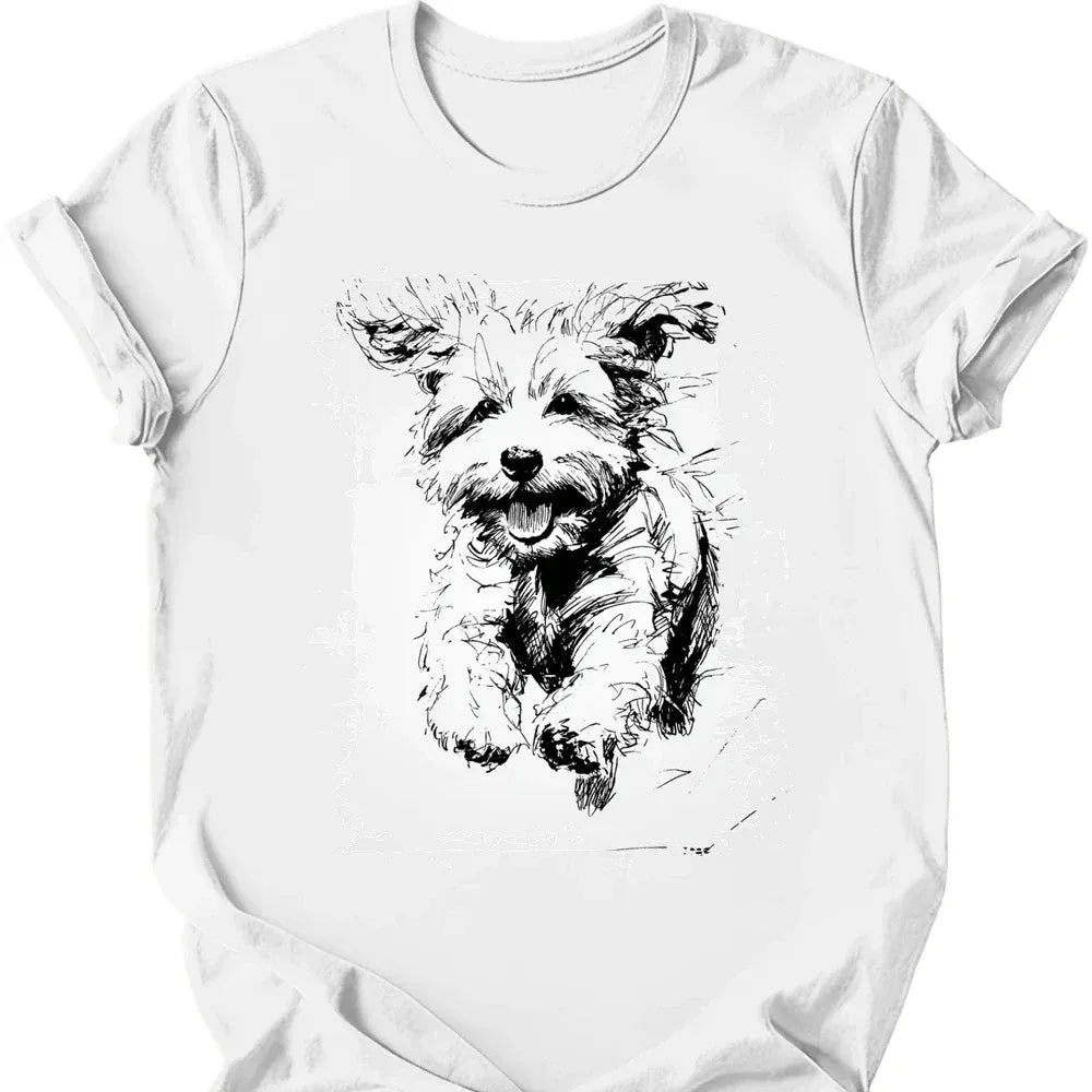 Bichon Frise - Running Dog T-Shirt