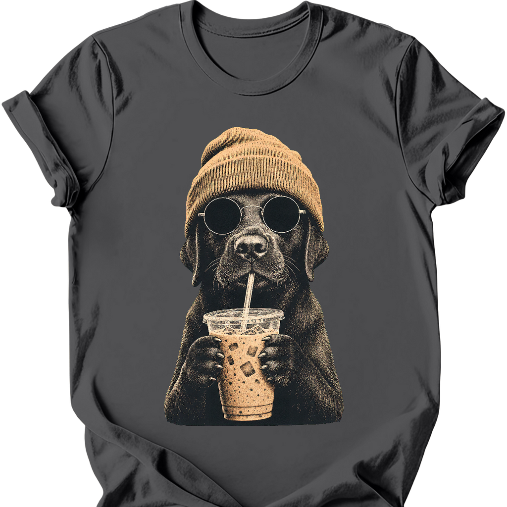 Black Labrador - Hipster Dog T-Shirt